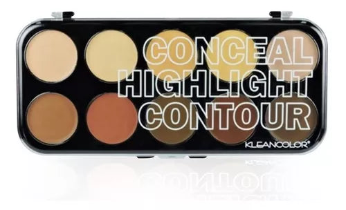 KLEANCOLOR- CONCEALER, HIGHLIGHT AND CONTOUR PALETTE- 1PC