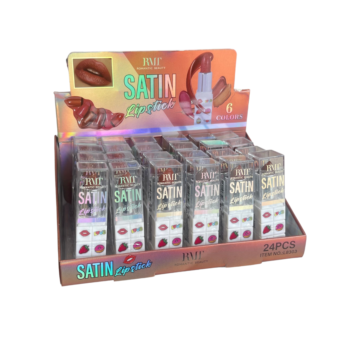 ROMANTIC BEAUTY - SATIN LIPSTICK - DISPLAY 24PC