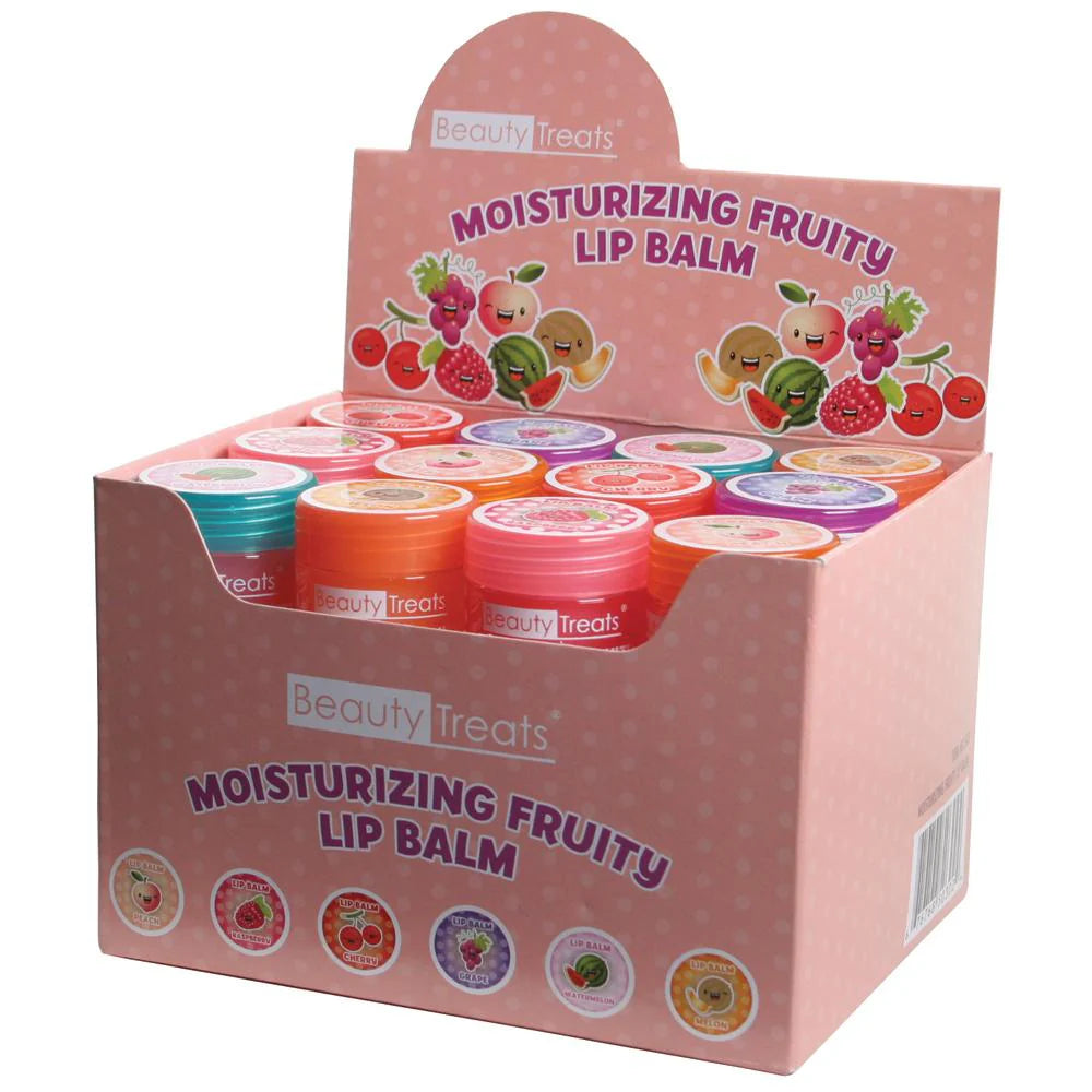 BEAUTY TREATS- MOISTURIZING FRUITY- LIP BALM- 24PCS