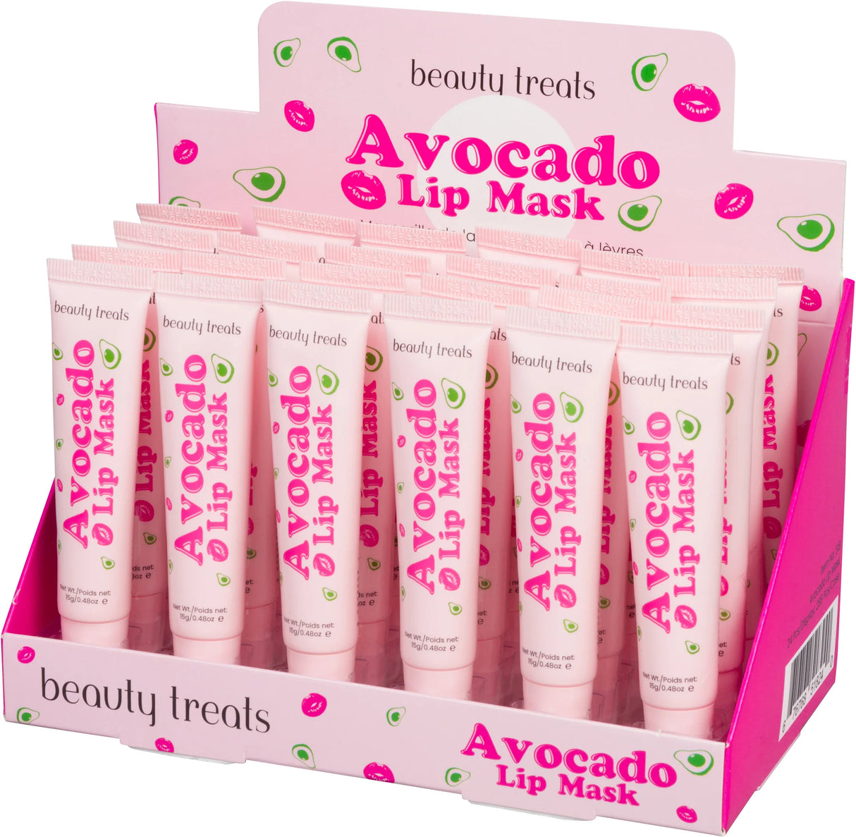 BEAUTY TREATS- AVOCADO- LIP MASK-24PCS