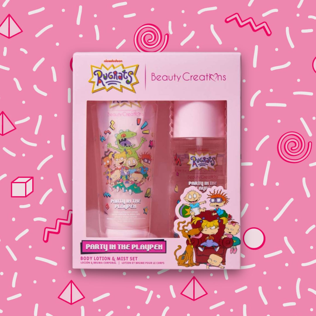 BEAUTY CREATIONS X RUGRATS - PARTY IN THE PLAYPEN BODY LOTION & MIST SET  (1SET) * PRE ORDER *