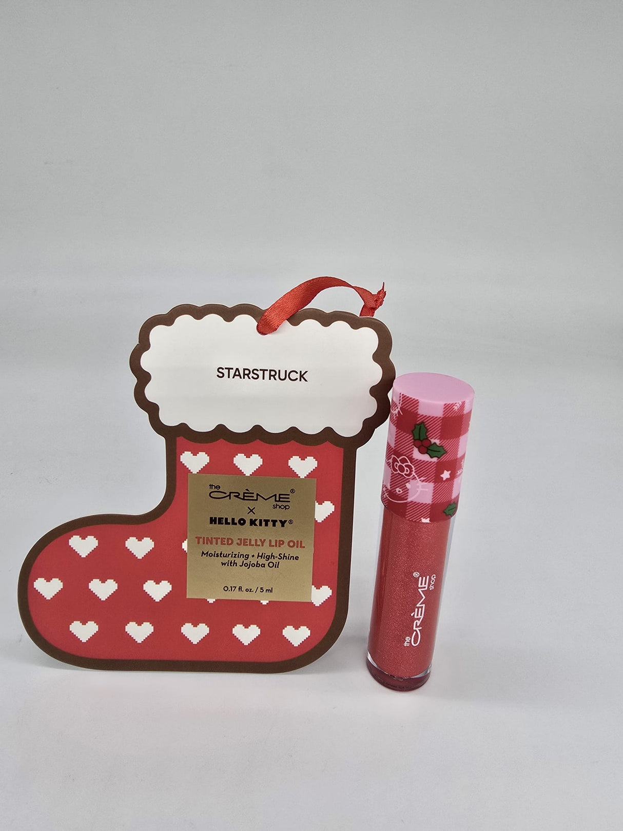 THE CREME SHOP- X HELLO KITTY- CHRISTMAS-STARSTRUCK- TINTED JELLY LIP OIL- 1PC