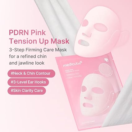 MEDICUBE - PDRN PINK TENSION UP MASK - 1 PACK (4 SHEET MASKS)