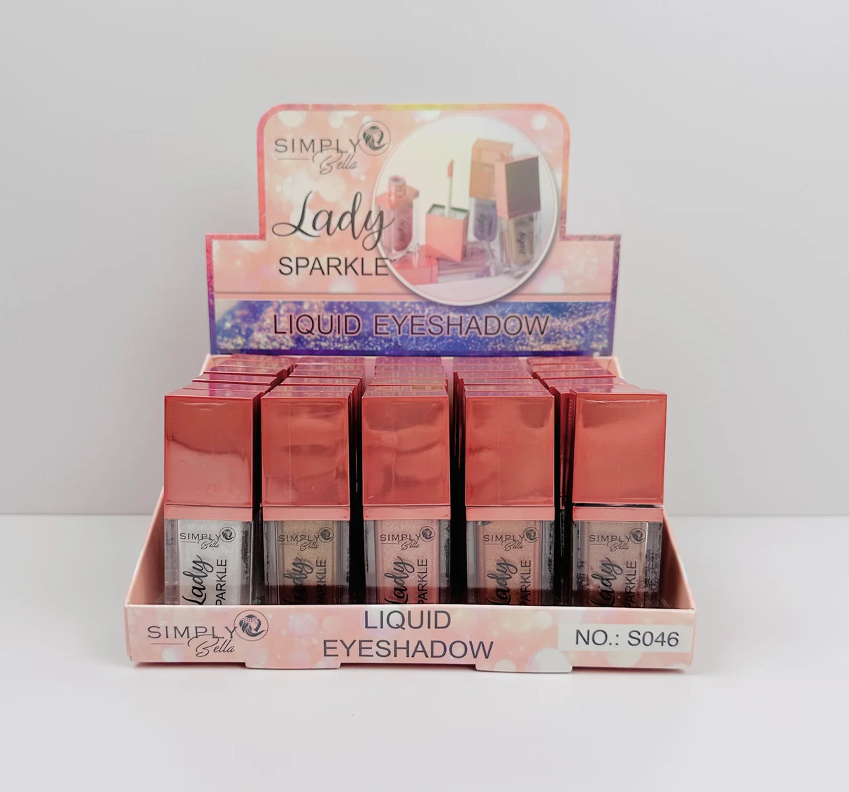 SIMPLY BELLA- FARD À PAUPIÈRES LIQUIDE LADY SPARKLE - PRÉSENTOIR 30PCS