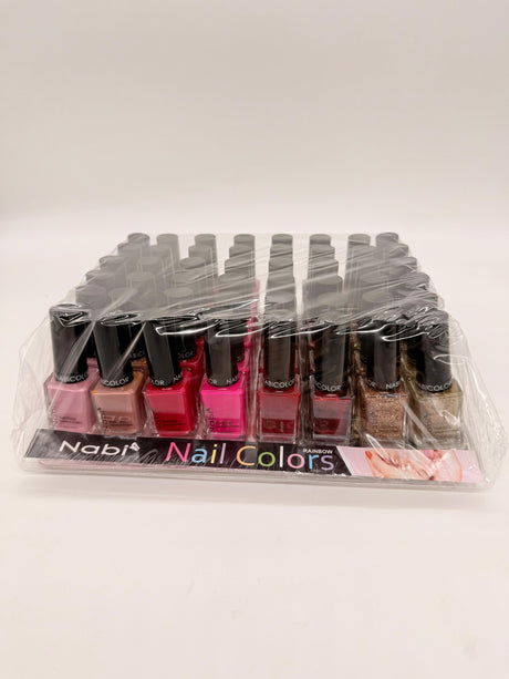 NABI- NAIL POLISH (DISPLAY 48PCS) NEW COLORS