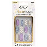 CALA- GLAM COUTURE - MEDIUM OVAL LAV/BLUE- 6PCS