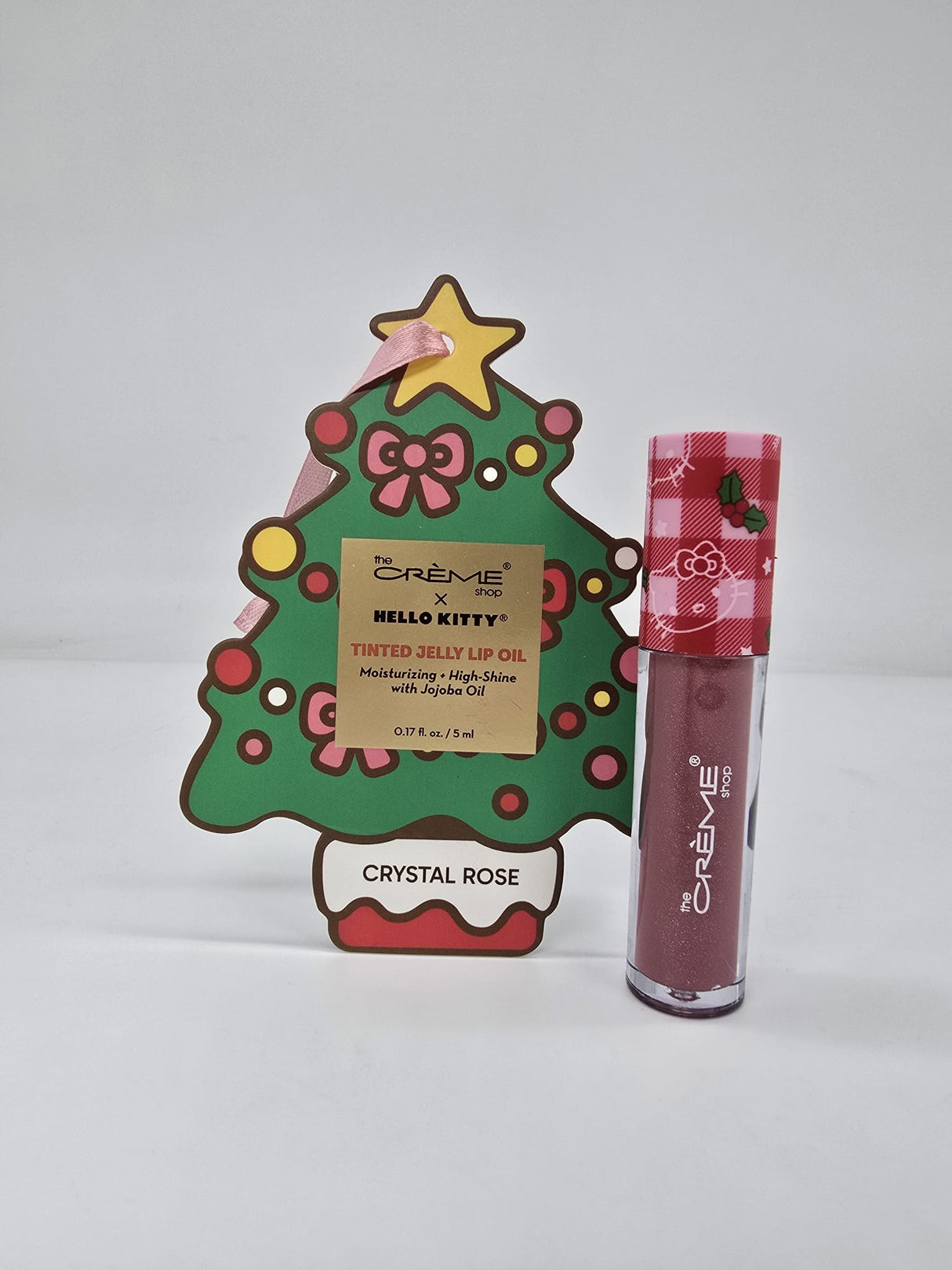 THE CREME SHOP- X HELLO KITTY- CHRISTMAS-CRYSTAL ROSE- TINTED JELLY OIL- 1PC