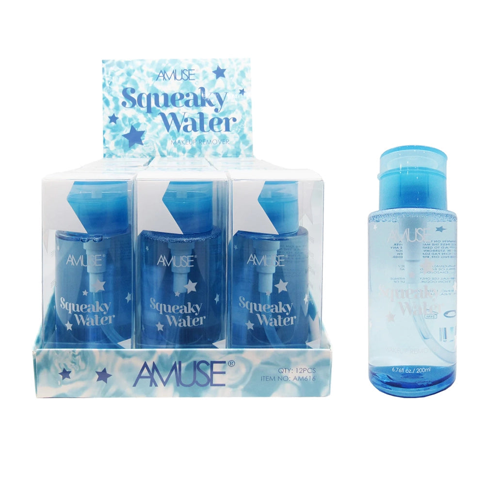 AMUSE- SQUEAKY WATER-MAKEUP REMOVER- 12PCS