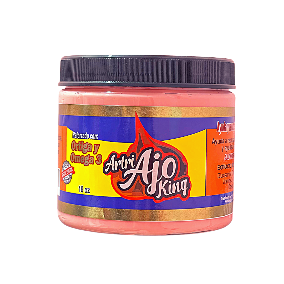 POMADA ARTRI AJO KING - REFORZADO CON ORTIGA Y OMEGA 3 - 16oz