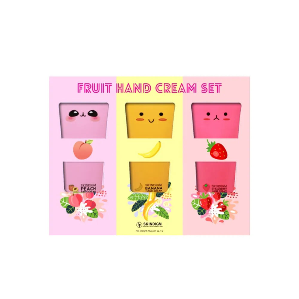 SKINDIGM - FRUIT HAND CREAM - CREAMS SET 3PC (1SET)