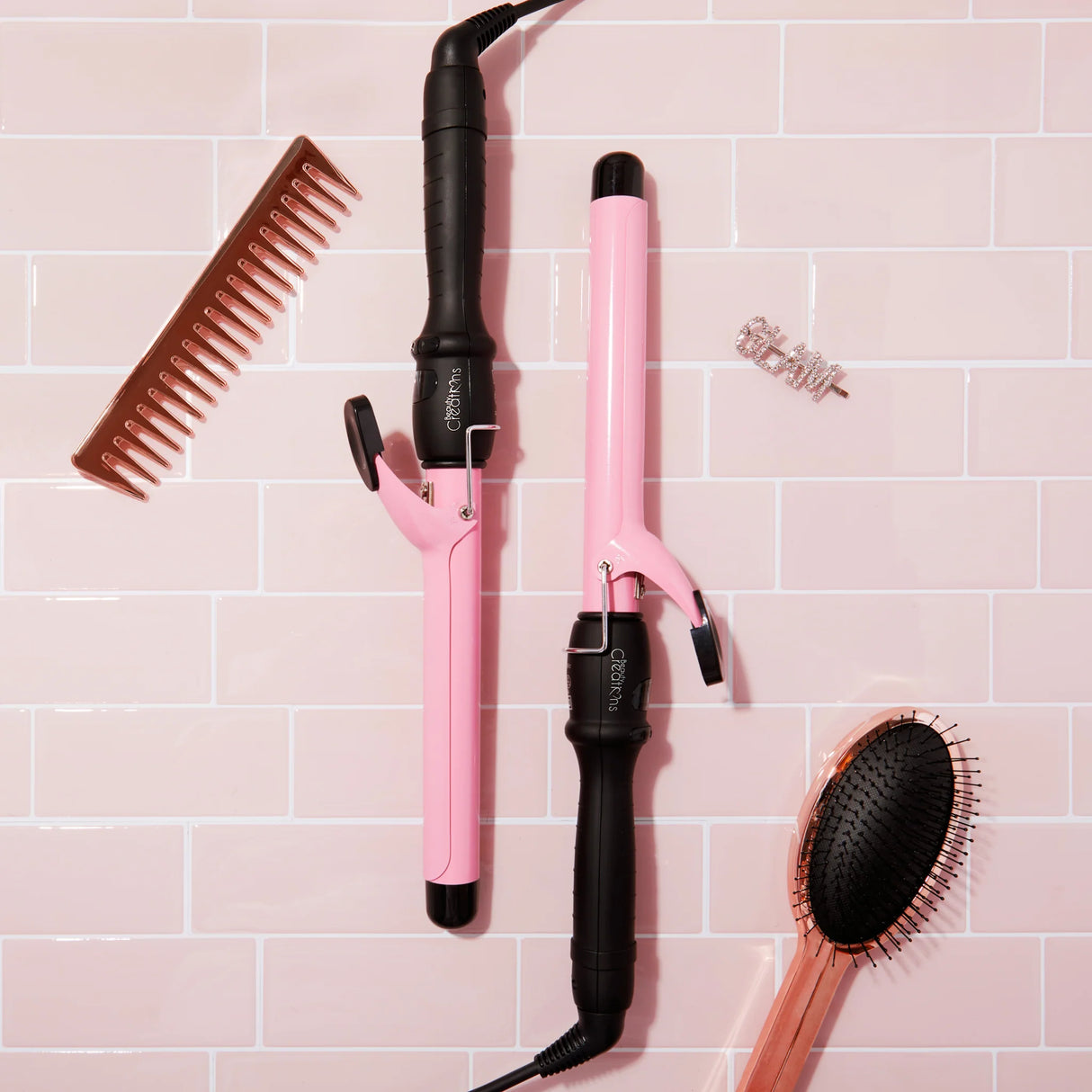 BEAUTY CREATIONS - HAIR CURLING IRON WITH CLIP- 1PC