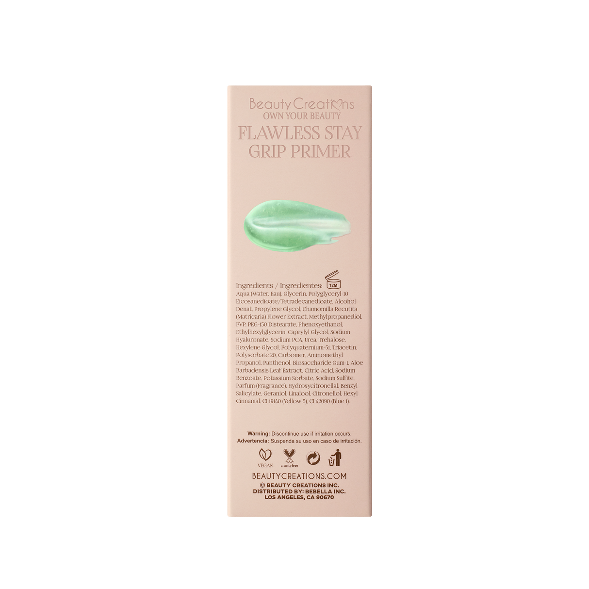BEAUTY CREATIONS - FLAWLESS STAY GRIP PRIMER (1PC)