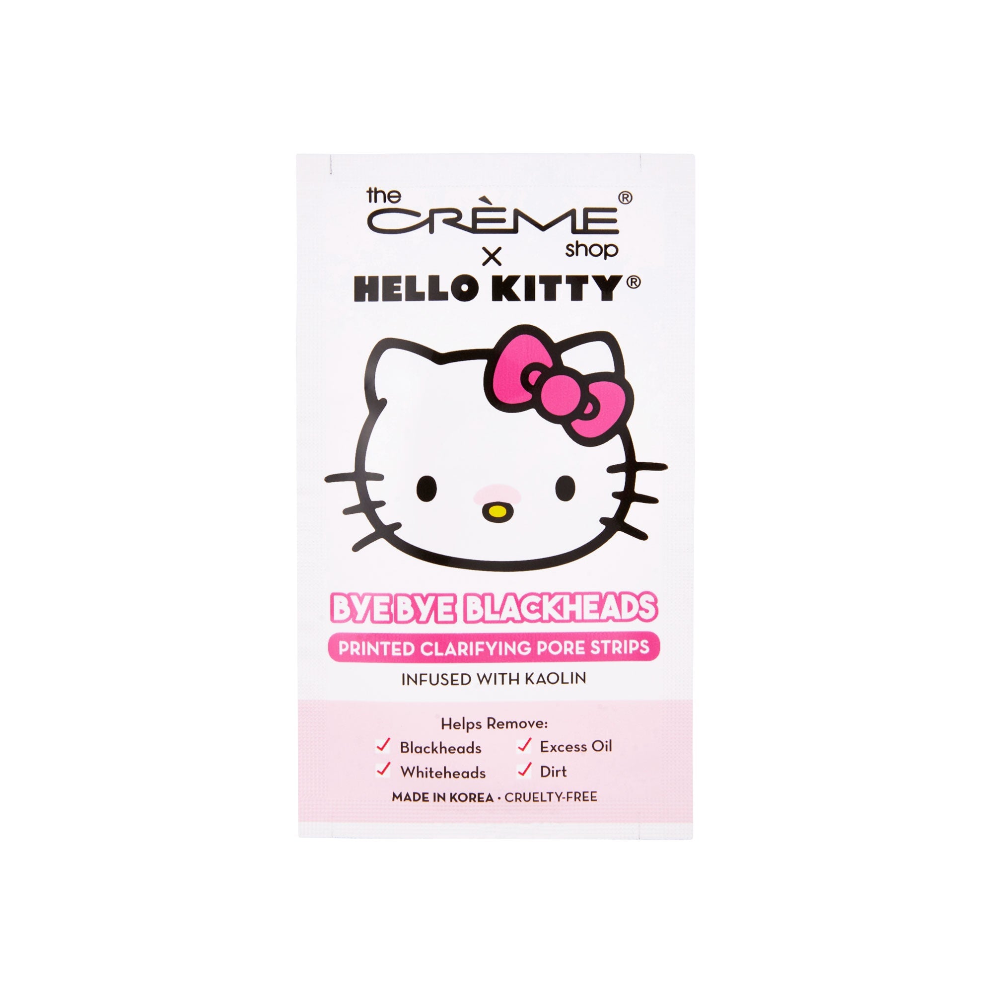 THE CREME - HELLO KITTY BYE BYE BLACKHEADS NOSE PORE STRIPS (Pack of 6)