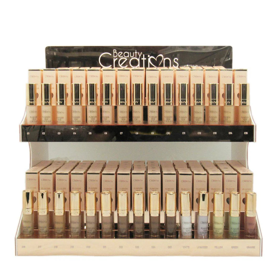 BEAUTY CREATIONS - FLAWLESS STAY CONCEALER 30 COLORS- DISPLAY