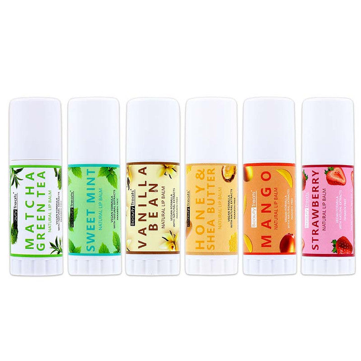 BEAUTY TREATS - NATURAL LIP BALM - DISPLAY 36PC