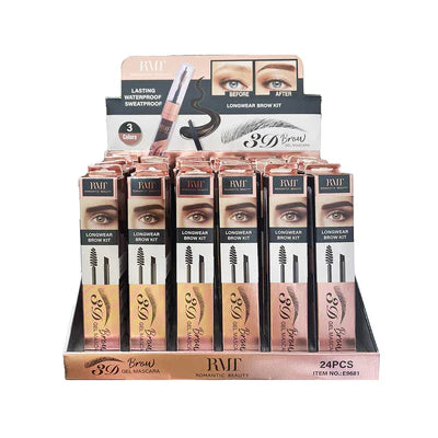 ROMANTIC BEAUTY- 3D BROW GEL MASCARA- 24PCS