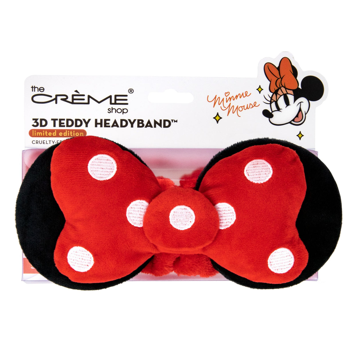 THE CREME - 3D MINNIE MOUSE HEAD BAND-SPOTTED IN RED- (1PC)
