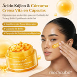 MEDICUBE - KOJIC ACID TURMERIC VITA CAPSULE CREAM - (1PC)