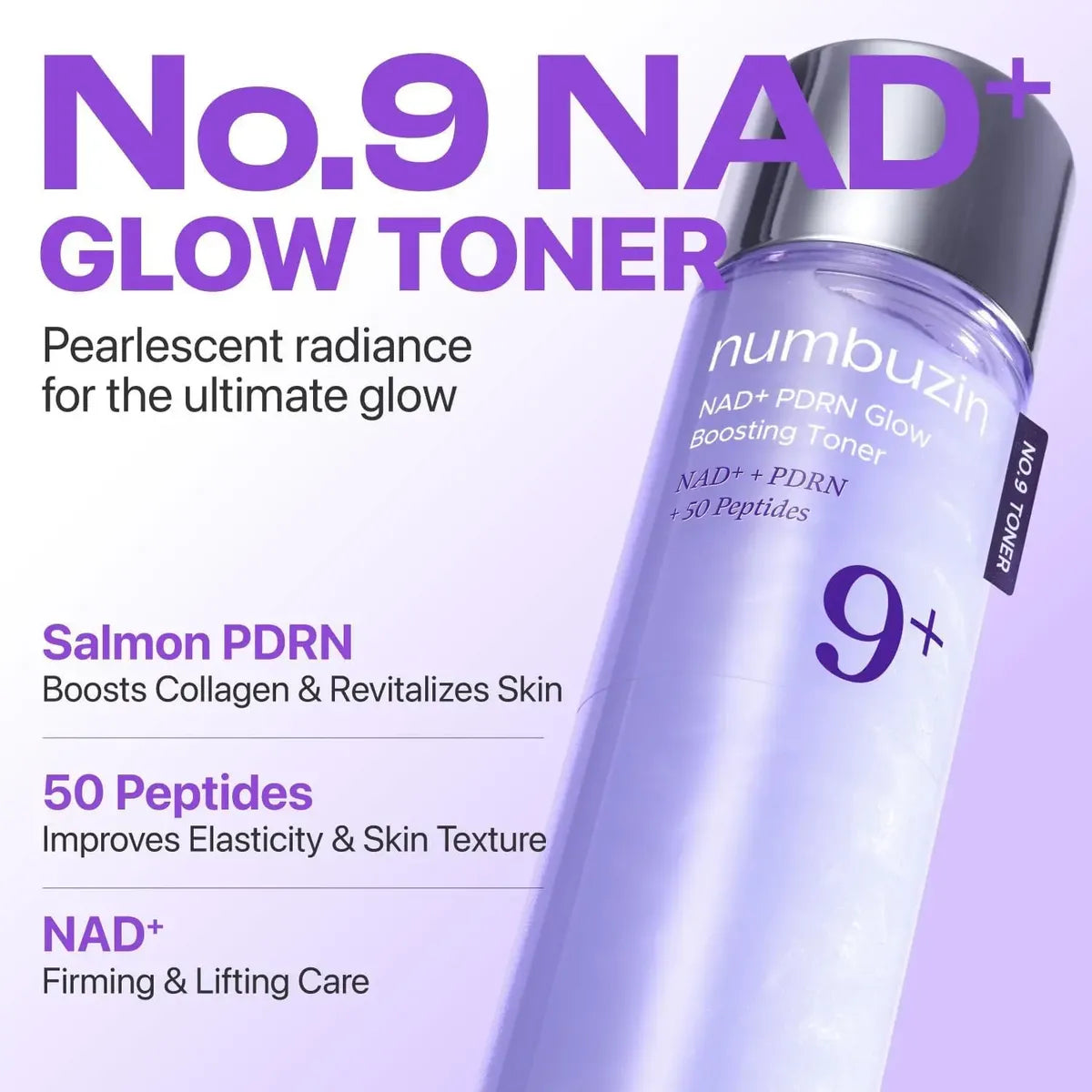 NUMBUZIN - NAD+ PDRN GLOW BOOSTING TONER HYDRATING - (1PC)