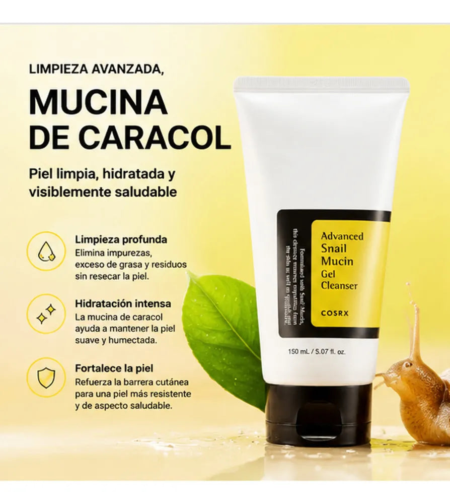 COSRX - ADVANCED SNAIL MUCIN GEL CLEANSER - (1PC)