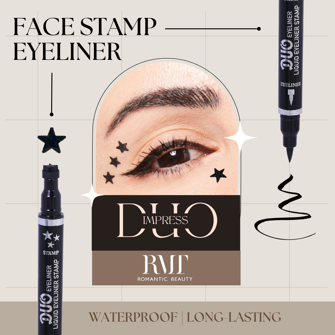 ROMANTIC BEAUTY - FACE STAMP - DUO IMPRESS EYELINER MARKET - DISPLAY 24PC