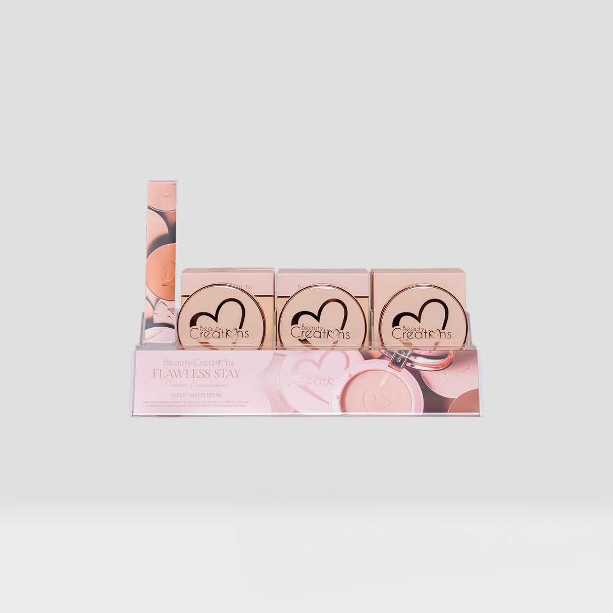 BEAUTY CREATIONS - FLAWLESS STAY POWDER (2.0-3.0-4.0-5.0-7.0-8.0) 6PCS EACH+ TESTERS HALF OFF