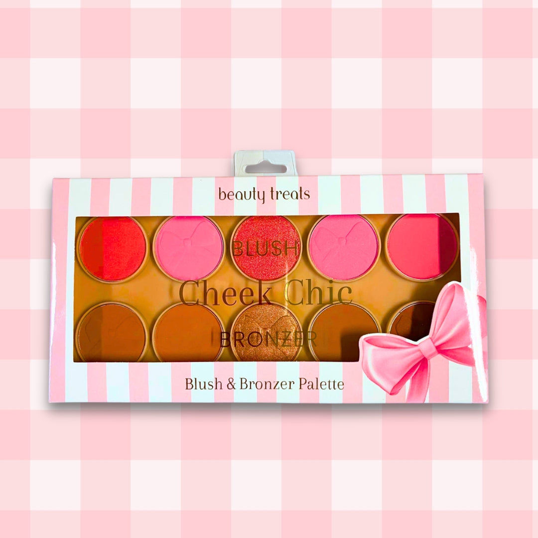 BEAUTY TREATS - CHEEK CHIC - BLUSH & BRONZER PALETTE - (1PC)
