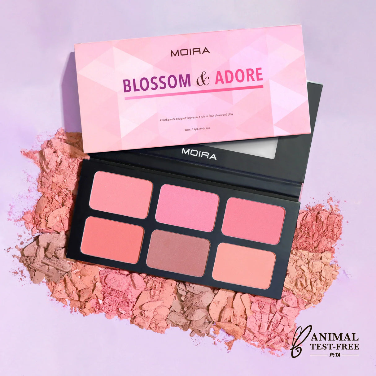 MOIRA- BLOSSOM & ADORE- BLUSH FACE PALETTE - 1PC