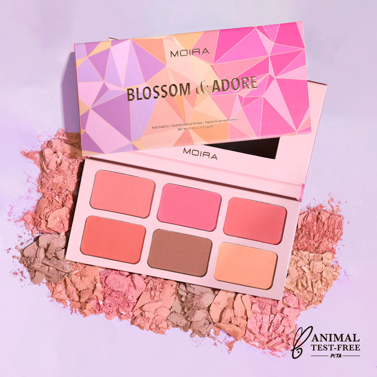 MOIRA- BLOSSOM & ADORE- BLUSH FACE PALETTE - 1PC