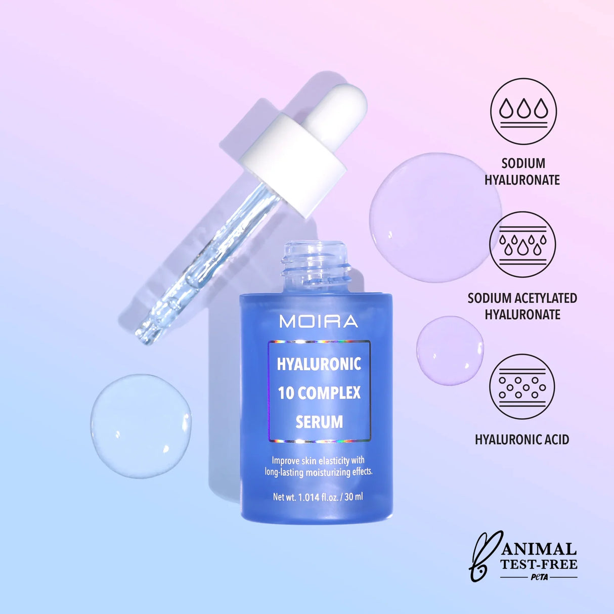 MOIRA- HYALURONIC 10 COMPLEX- SERUM- (3PCS)