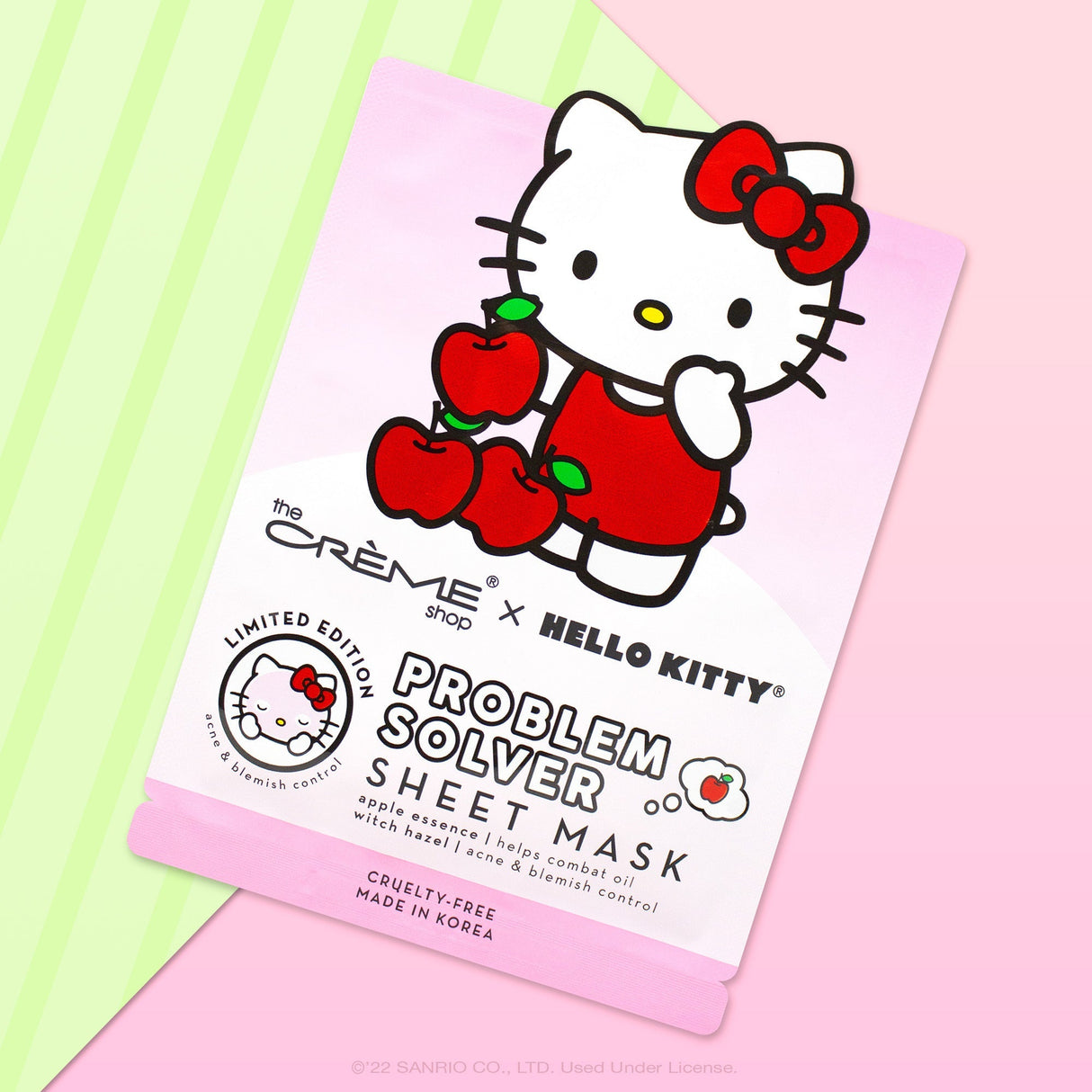 THE CREME SHOP X HELLO KITTY - PROBLEM SOLVER SHEET MASK (PACK OF 6PC)