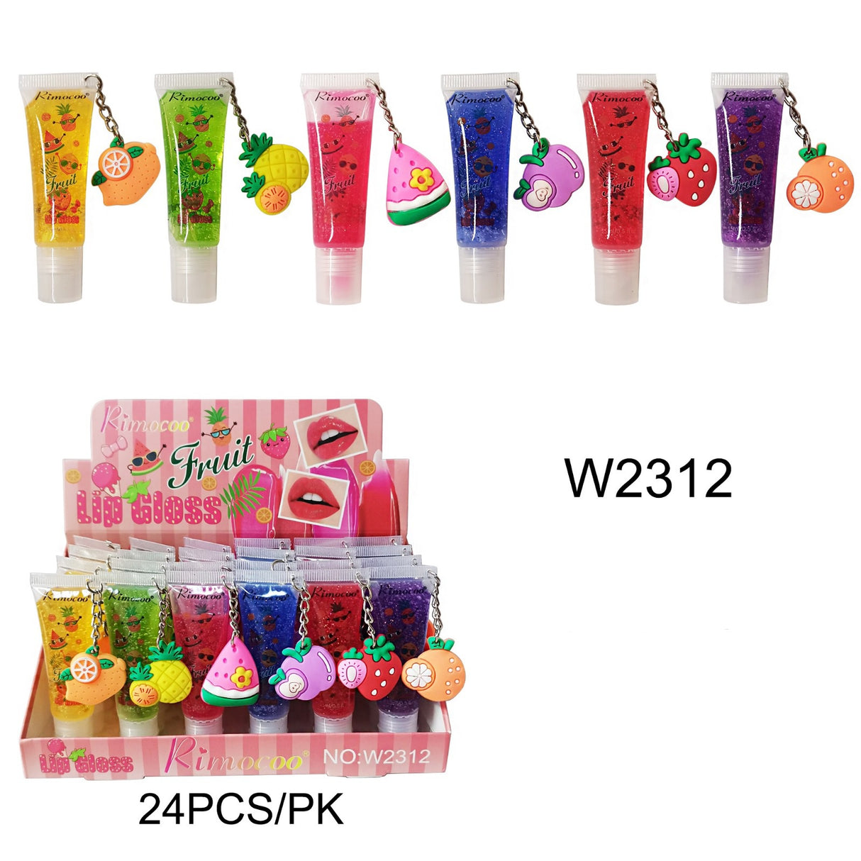 RIMOCOO- FRUIT LIPSTICK- (24PCS)