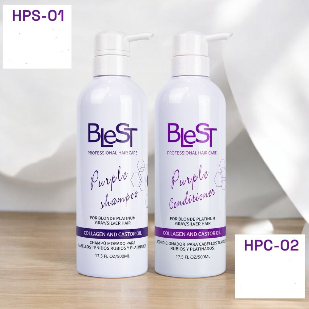 BLEST- PURPLE SHAMPOO & CONDITIONER- HAIR CARE- 1PC