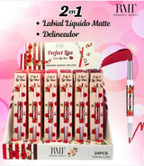 ROMANTIC BEAUTY - PERFECT LIPS 2 IN 1 (24PCS DISP)