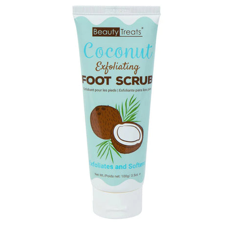 BEAUTY TREATS - COCONUT EXFOLIANTING  FOOT SCRUB- DISPLAY (12 PCS)