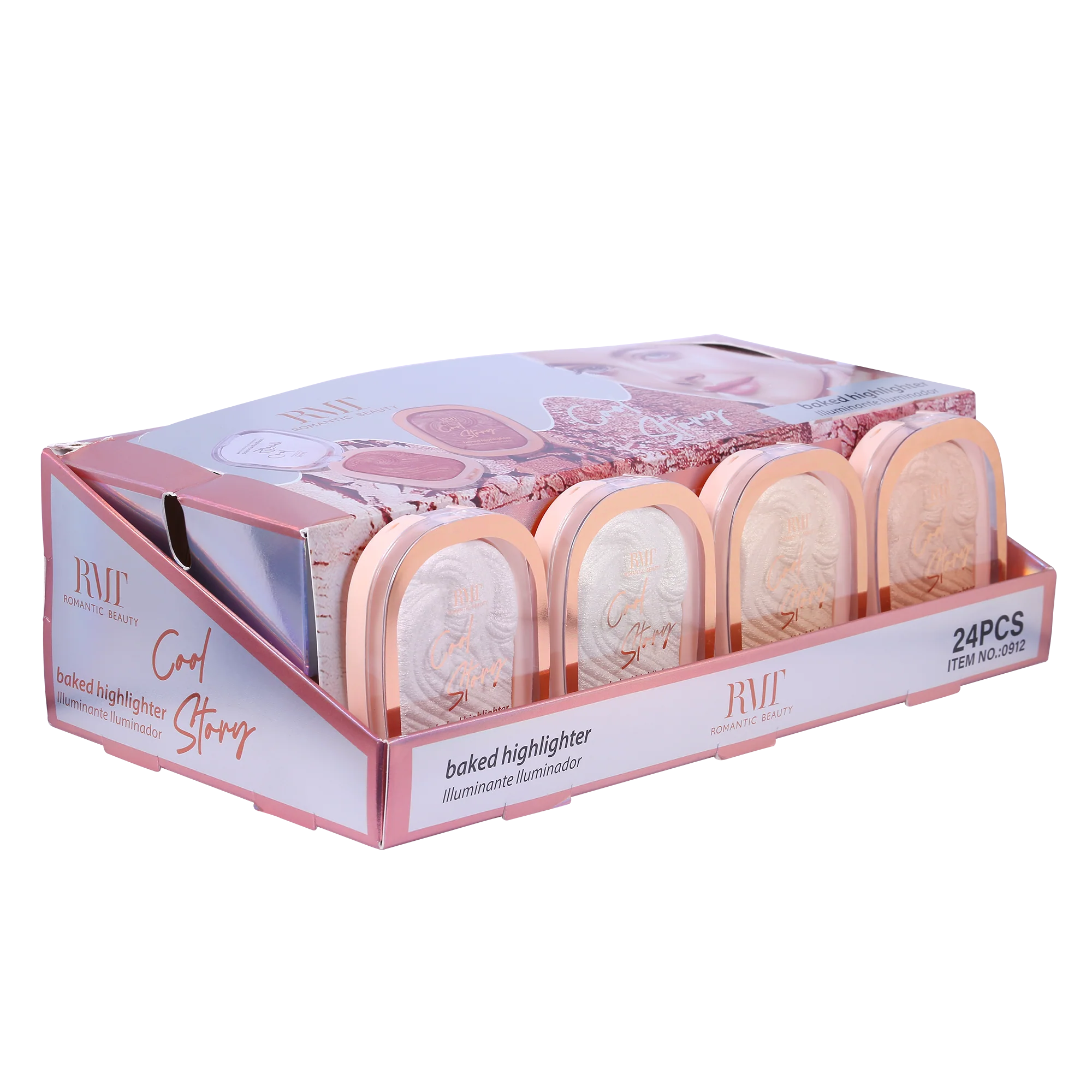 ROMANTIC BEAUTY - COOL STORY BAKED HIGHLIGHTER - (DISPLAY 24 PCS)
