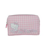 IMPRESSIONS VANITY - HELLO KITTY PINK GINGHAM COSMETIC POUCH - (1PC)