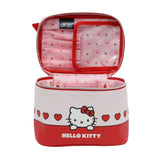 IMPRESSIONS VANITY - HELLO KITTY ''HEARTS'' TRAIN CASE - (1PC)