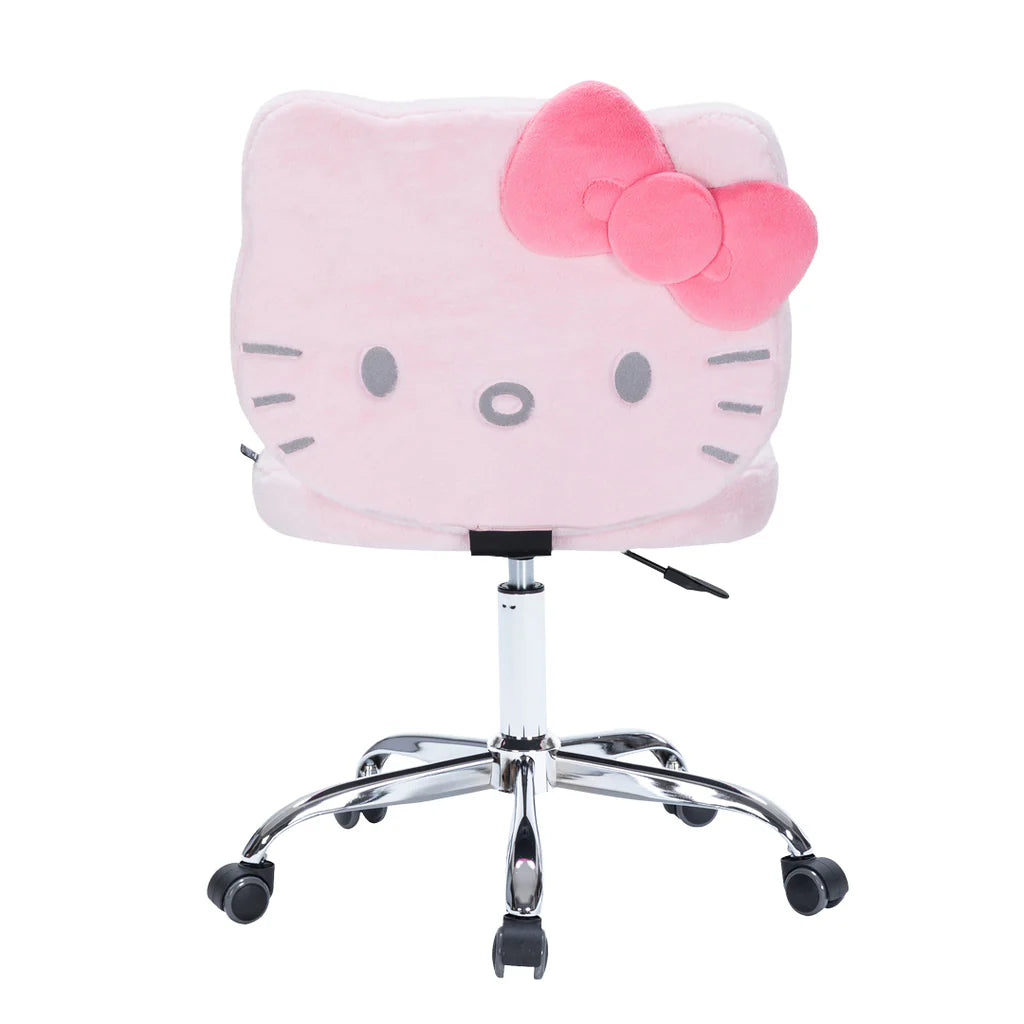 IMPRESSIONS VANITY - HELLO KITTY TEDDY FUR SWIVEL VANITY CHAIR PINK (1PC)