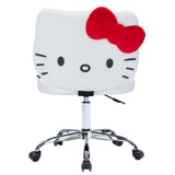 IMPRESSIONS VANITY - HELLO KITTY TEDDY FUR SWIVEL VANITY CHAIR WHITE (1PC)