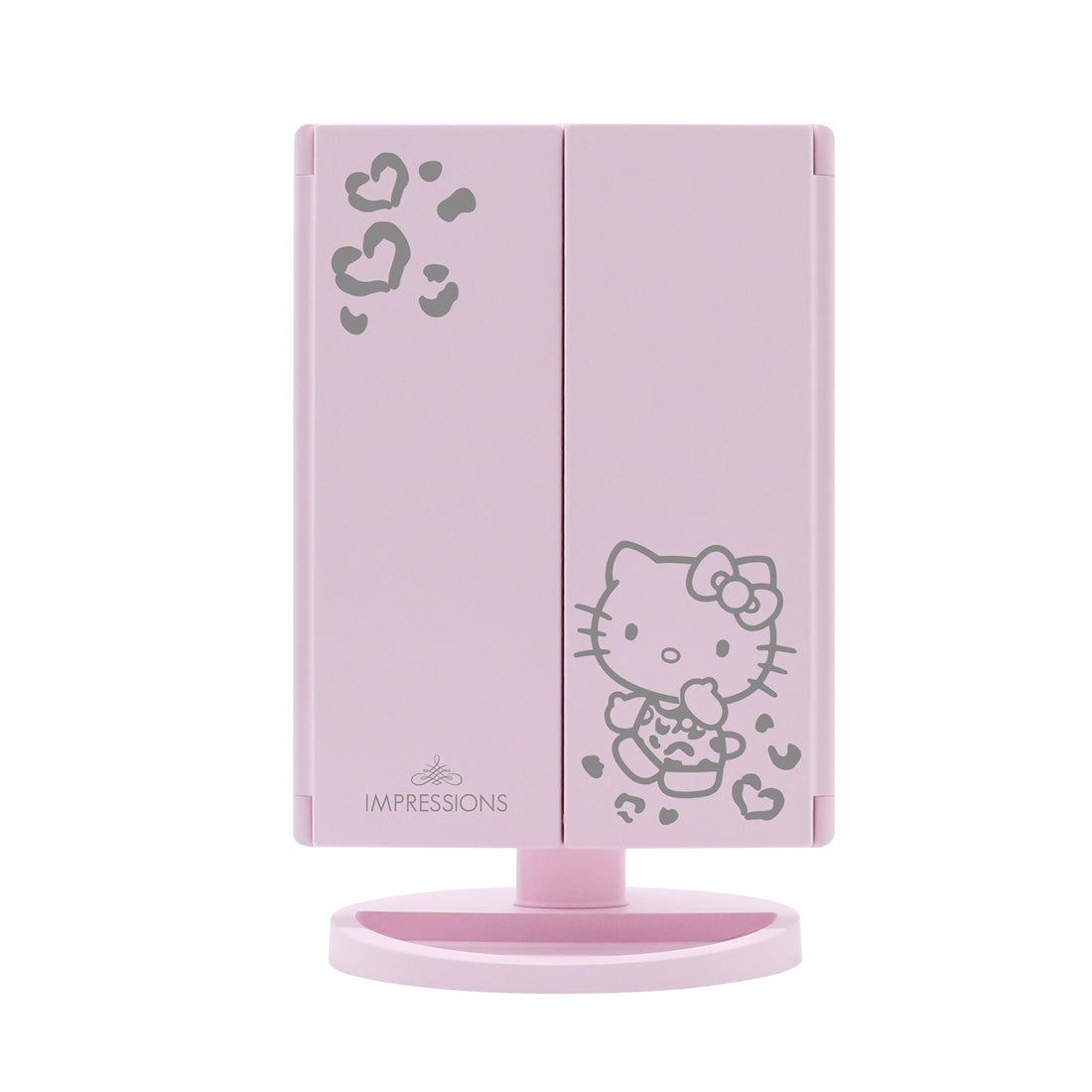 IMPRESSIONS VANITY X HELLO KITTY - TRIFOLD LED MAKEUP MIRROR WITH MAGNIFICATION