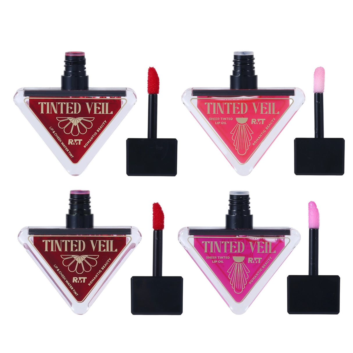 ROMANTIC BEAUTY -  TINTED VEIL - SHEER TINTED LIP OIL -1 PC/SET