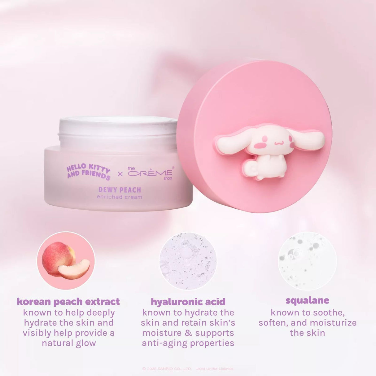 THE CRÉME SHOP X HELLO KITTY AND FRIENDS - DEWY PEACH ENRICHED CREAM - (1PC)