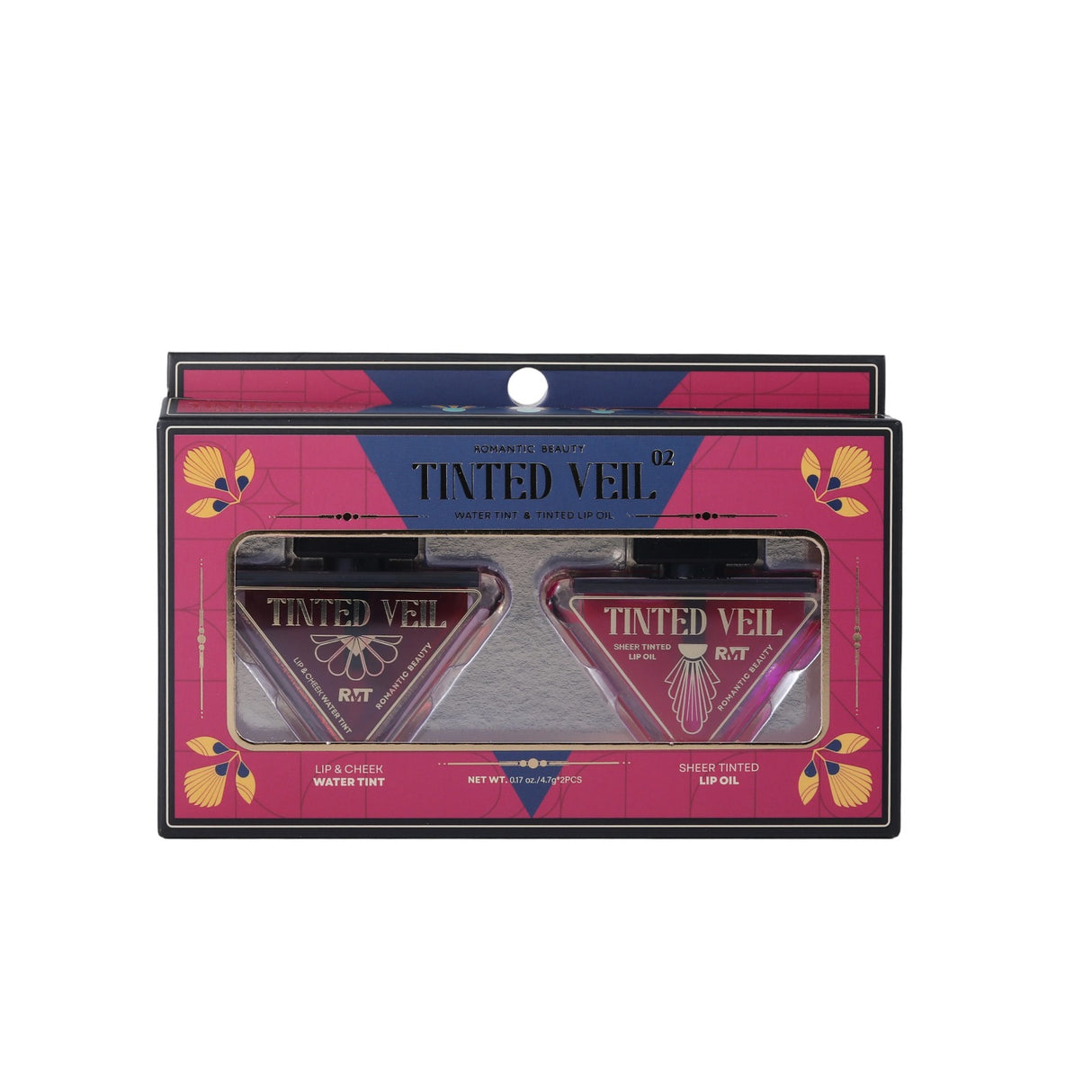 ROMANTIC BEAUTY -  TINTED VEIL - SHEER TINTED LIP OIL -1 PC/SET