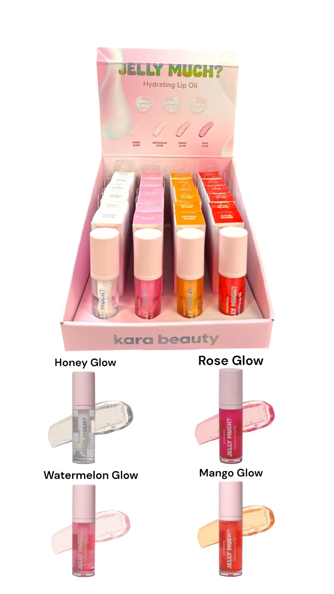 KARA BEAUTY- JELLY MUCH?- LIP OIL-24PCS