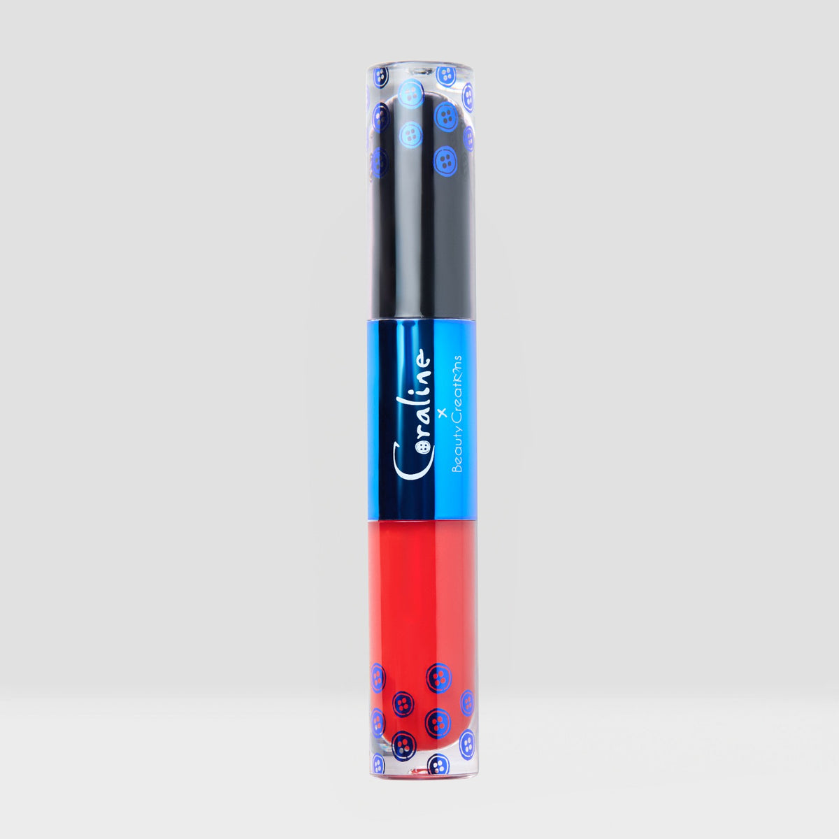 PRE-SALE  - BEAUTY CREATIONS X CORALINE - STAY FOREVER PEEL OFF LIP STAIN & LIP GLOSS DUO - (1PC)
