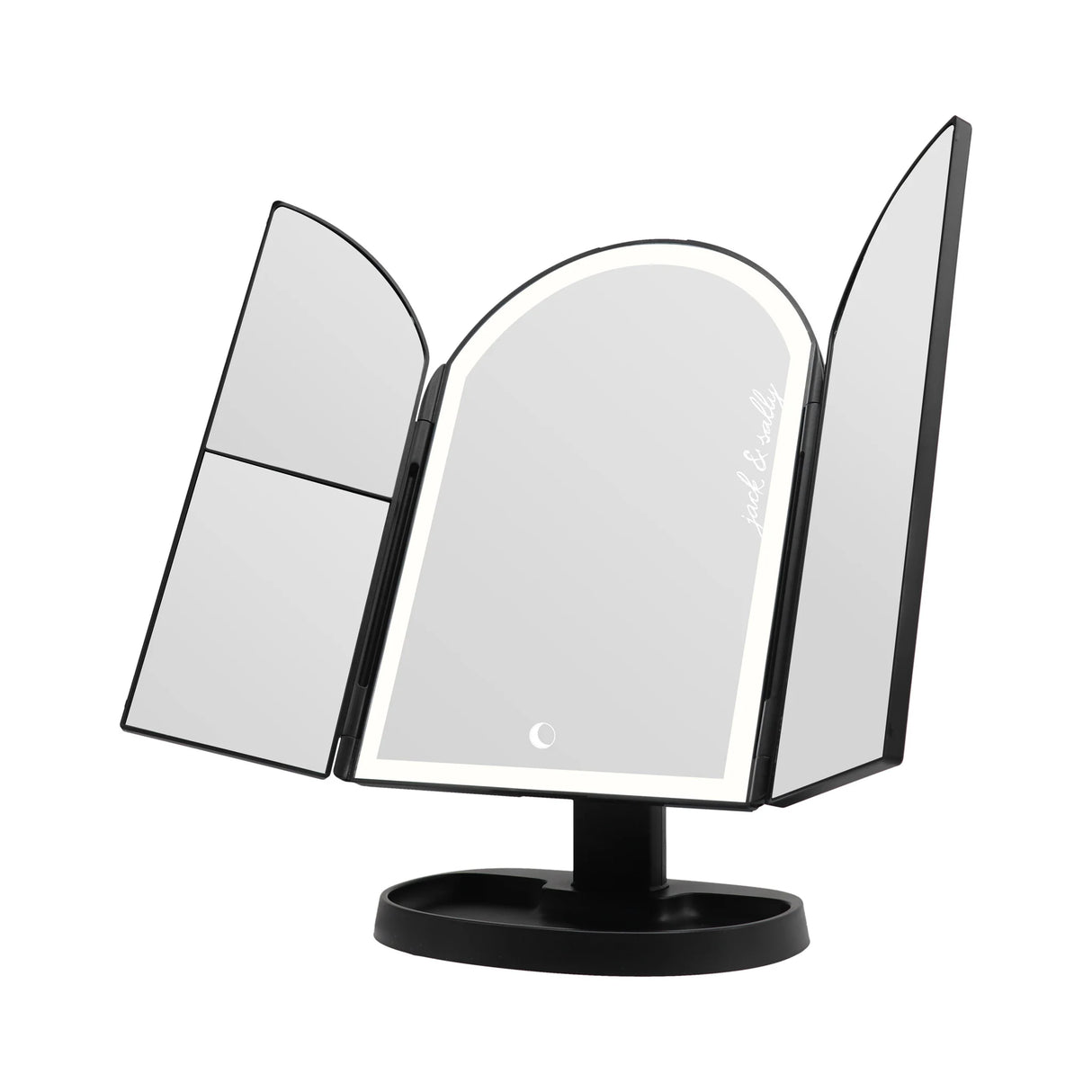 IMPRESSIONS VANITY X TIM BURTONS- JACK & SALLY ARCH TRIFOLD LED MAKEUP MIRROR-1PC
