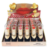 ROMANTIC BEAUTY- I LOVE LIP-RED MATTE LIPSTICK- 24PCS