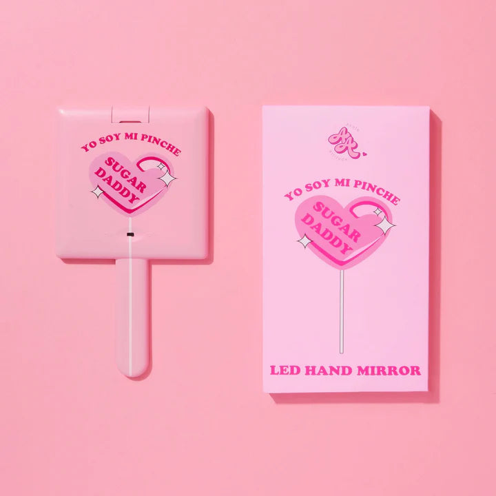 AA- YO SOY MI PINCHE SUGAR DADDY-LED HAND MIRROR-1PC