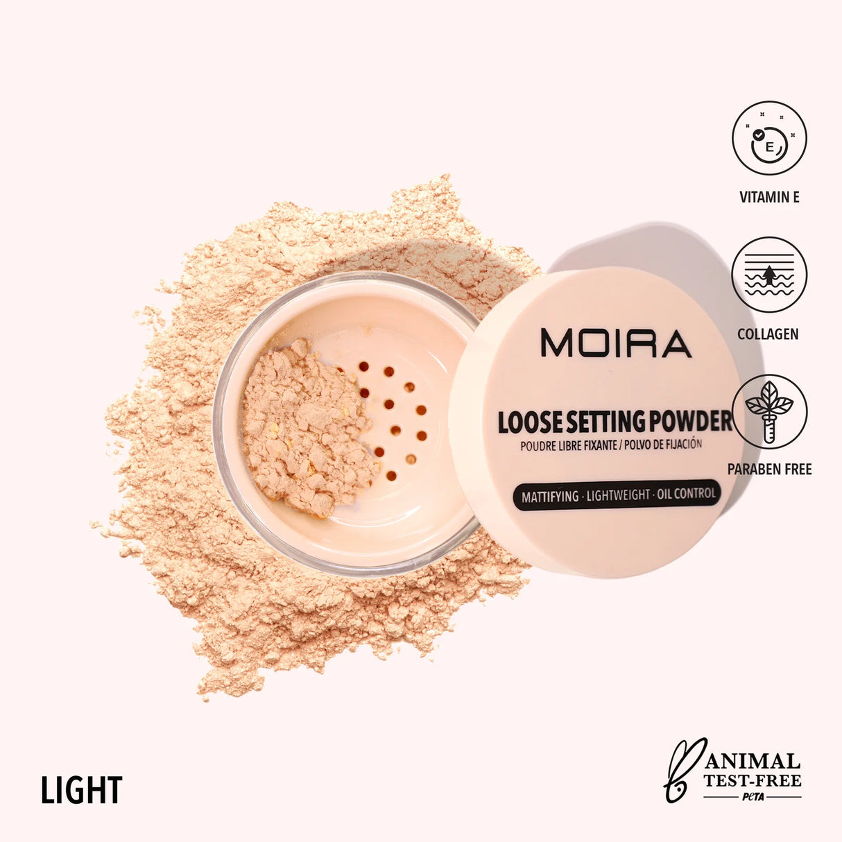 MOIRA - POUDRE FIXATION LIBRE (NOUVELLES TEINTES)
